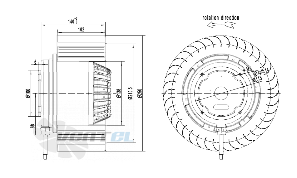 AFL AFL F4D250-102A-AT00 0.85 КВТ - описание, технические характеристики, графики