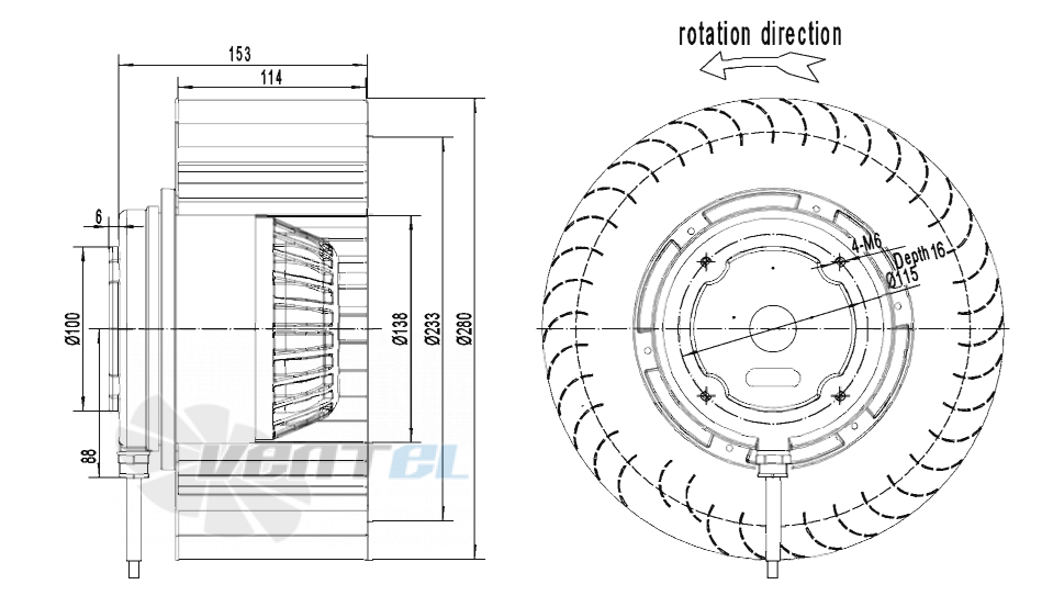 AFL AFL F6D280-114A-AS00 0.55 КВТ - описание, технические характеристики, графики