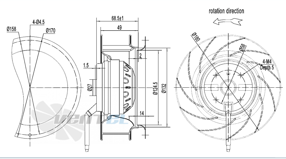 AFL AFL B2E180-049A-AA00 0.05 КВТ - описание, технические характеристики, графики