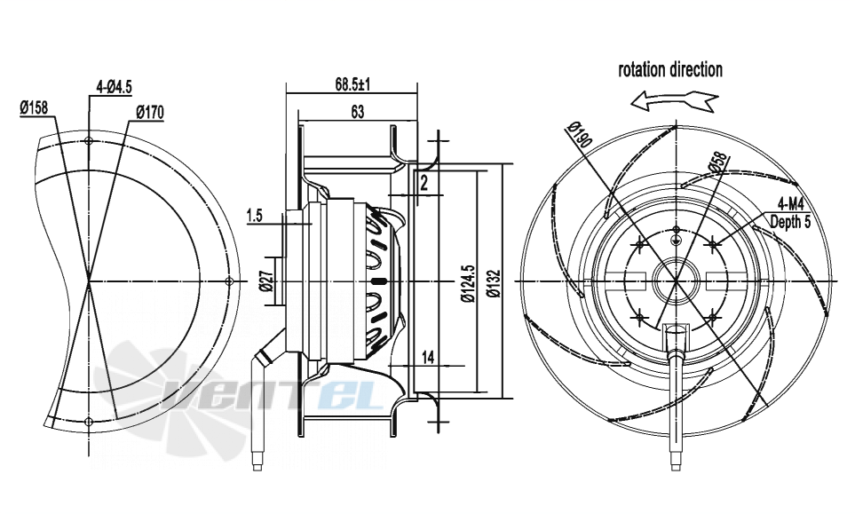 AFL AFL B2E190-063A-AA00 0.06 КВТ - описание, технические характеристики, графики