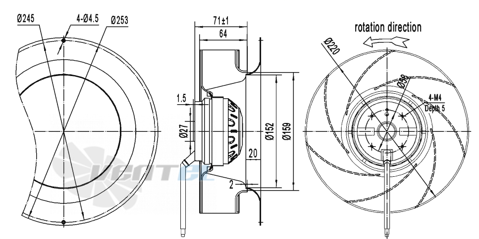 AFL AFL B2E220-064A-TC00 0.09 КВТ - описание, технические характеристики, графики