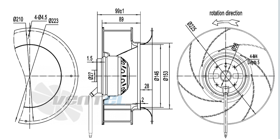 AFL AFL B2D225-089A-AE00 0.13 КВТ - описание, технические характеристики, графики