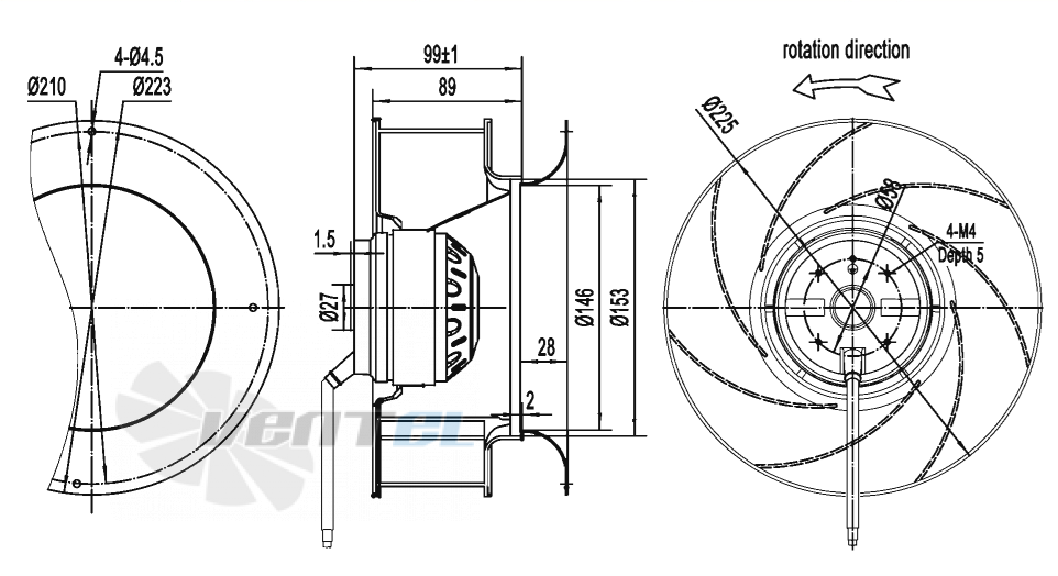 AFL AFL B4E225-089A-AC00 0.04 КВТ - описание, технические характеристики, графики