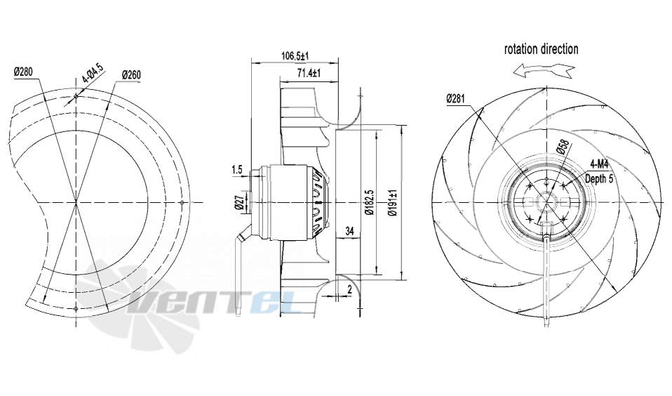 AFL AFL B2E280-071A-AG00 0.23 КВТ - описание, технические характеристики, графики