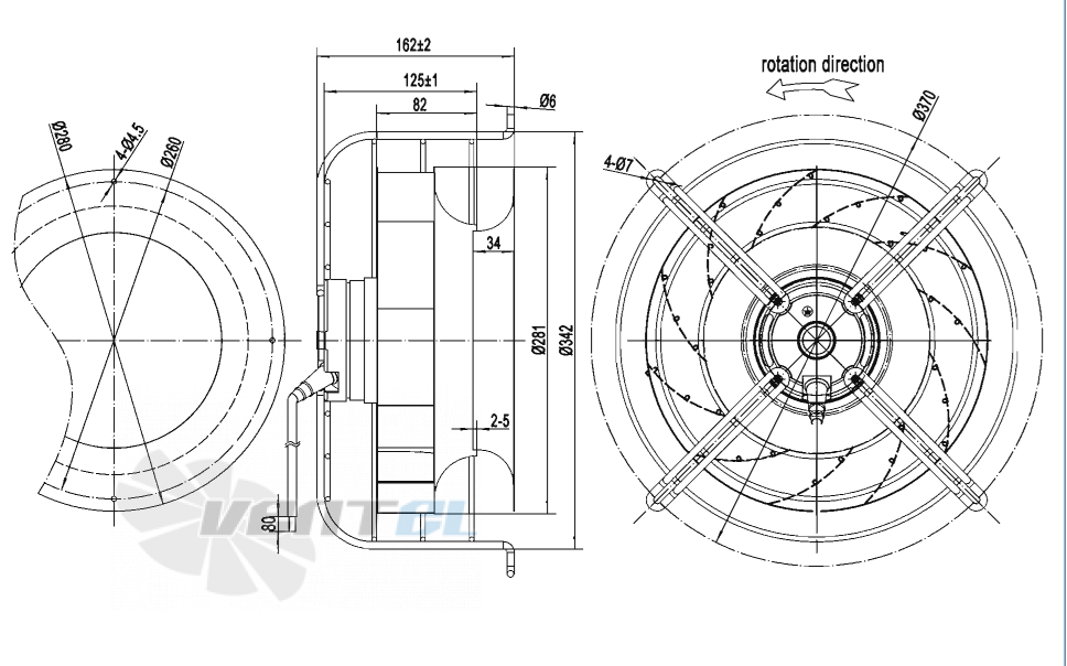 AFL AFL B2E280-081J-AMW0 0.29 КВТ - описание, технические характеристики, графики