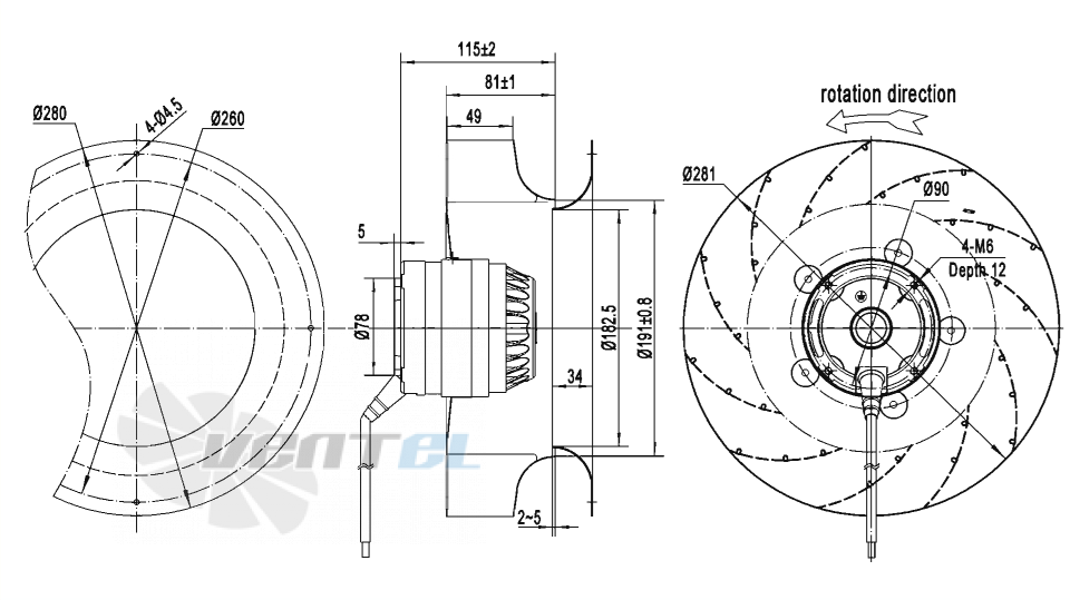 AFL AFL B2D280-081A-AM00 0.3 КВТ - описание, технические характеристики, графики