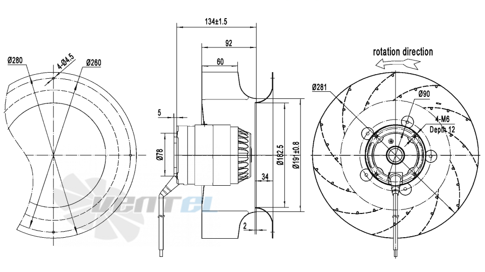 AFL AFL B2D280-092A-AN00 0.33 КВТ - описание, технические характеристики, графики