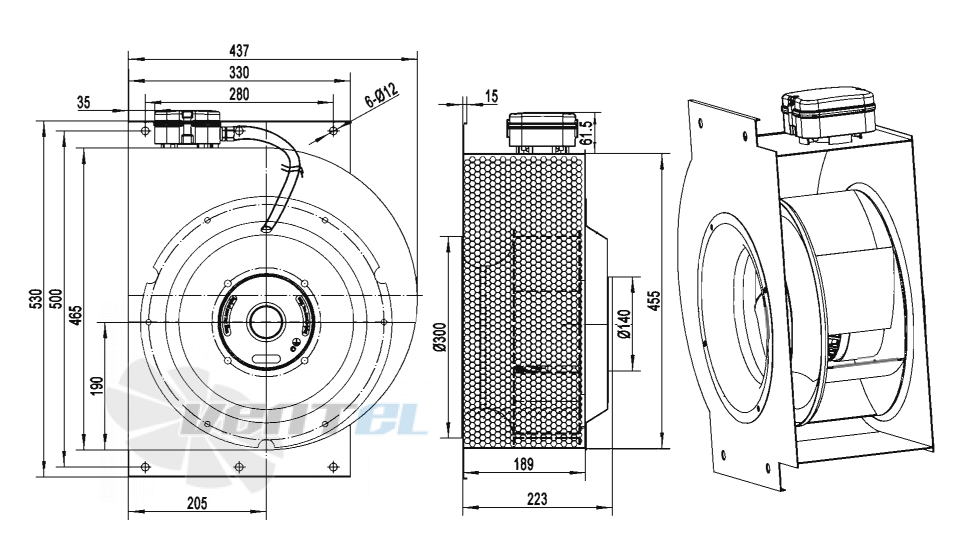 AFL AFL B2D315-146W-AVM0 1.1 КВТ - описание, технические характеристики, графики