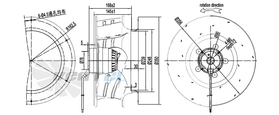 AFL AFL B6E355-145A-AM00 0.10 КВТ - описание, технические характеристики, графики
