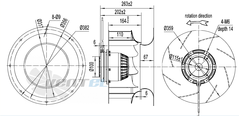 AFL AFL B4E355-164A-AS00 0.40 КВТ - описание, технические характеристики, графики