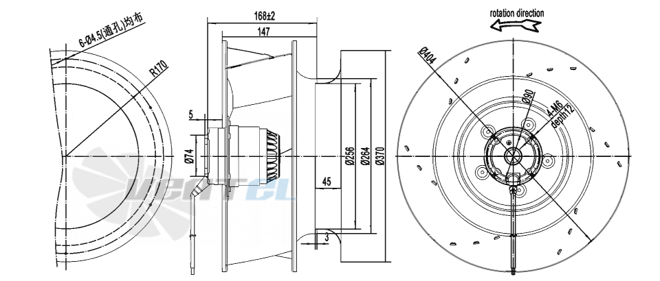 AFL AFL B4D400-147A-AN00 0.265 КВТ - описание, технические характеристики, графики