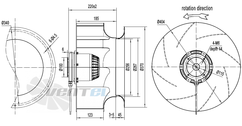 AFL AFL B4E400-185A-AS00 0.55 КВТ - описание, технические характеристики, графики