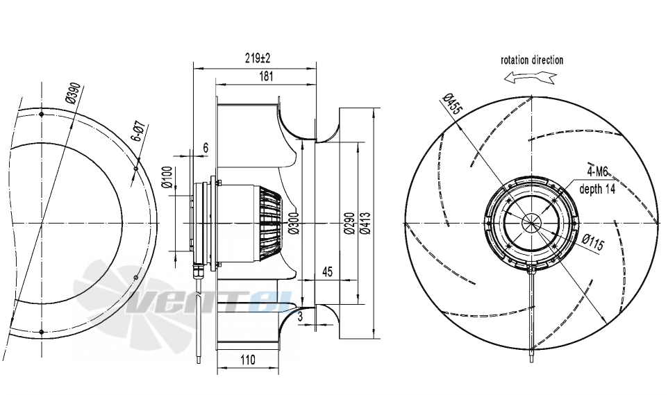 AFL AFL B4E450-181A-AT00 0.80 КВТ - описание, технические характеристики, графики