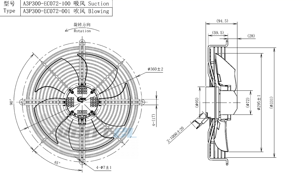 AFL AFL A3P300-EC072-001 - описание, технические характеристики, графики