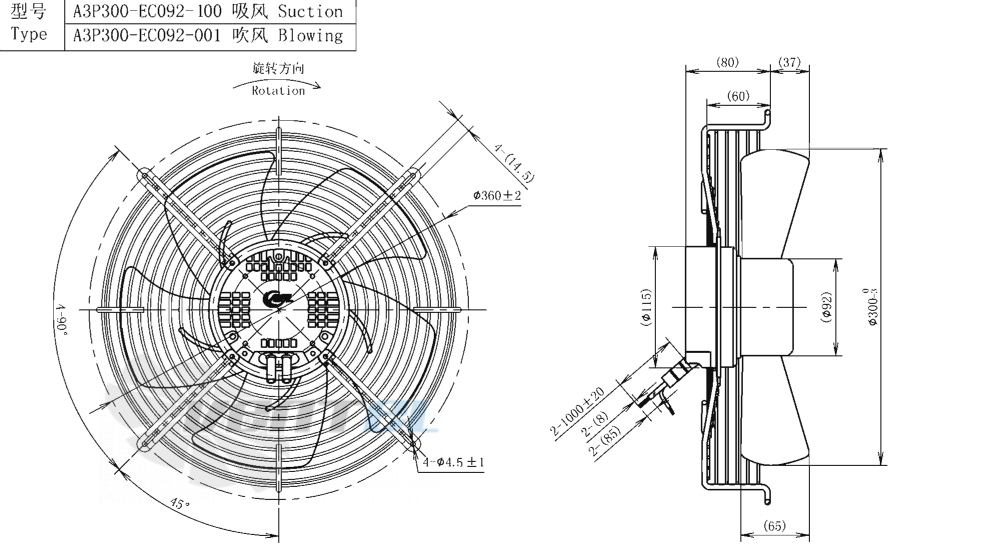 AFL AFL A3P300-EC092-100 - описание, технические характеристики, графики