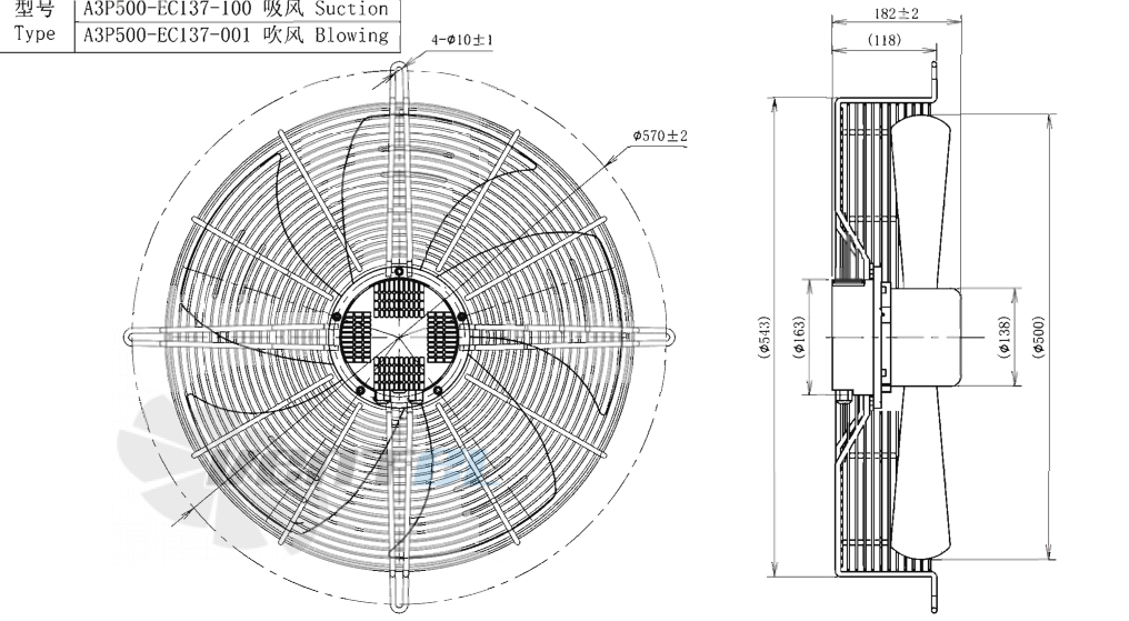 AFL AFL A3P500-EC137-100 - описание, технические характеристики, графики