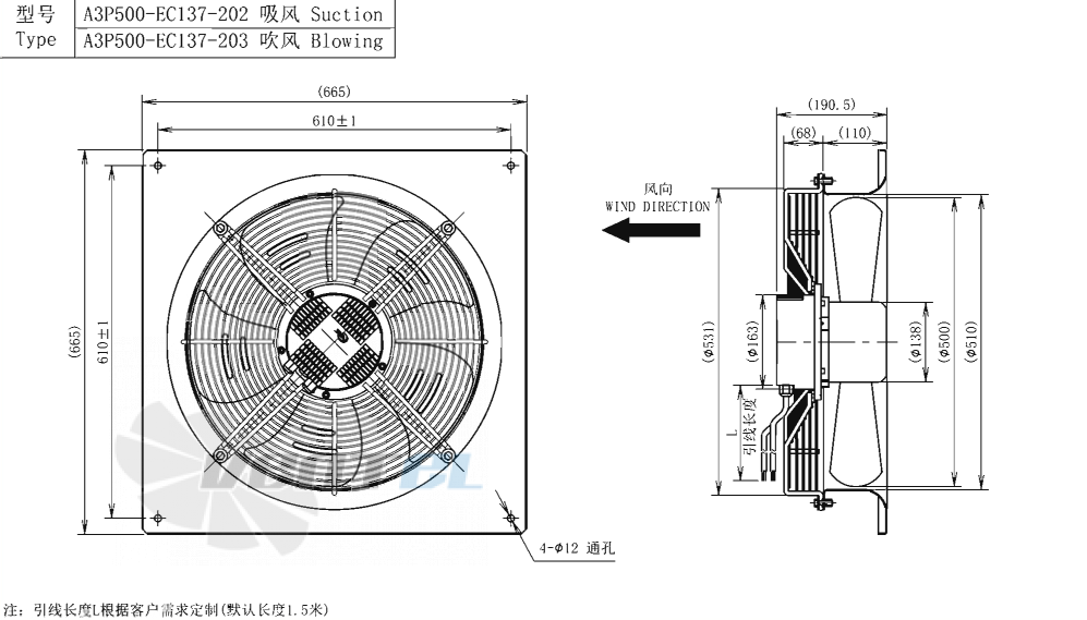 AFL AFL A3P500-EC137-203 - описание, технические характеристики, графики