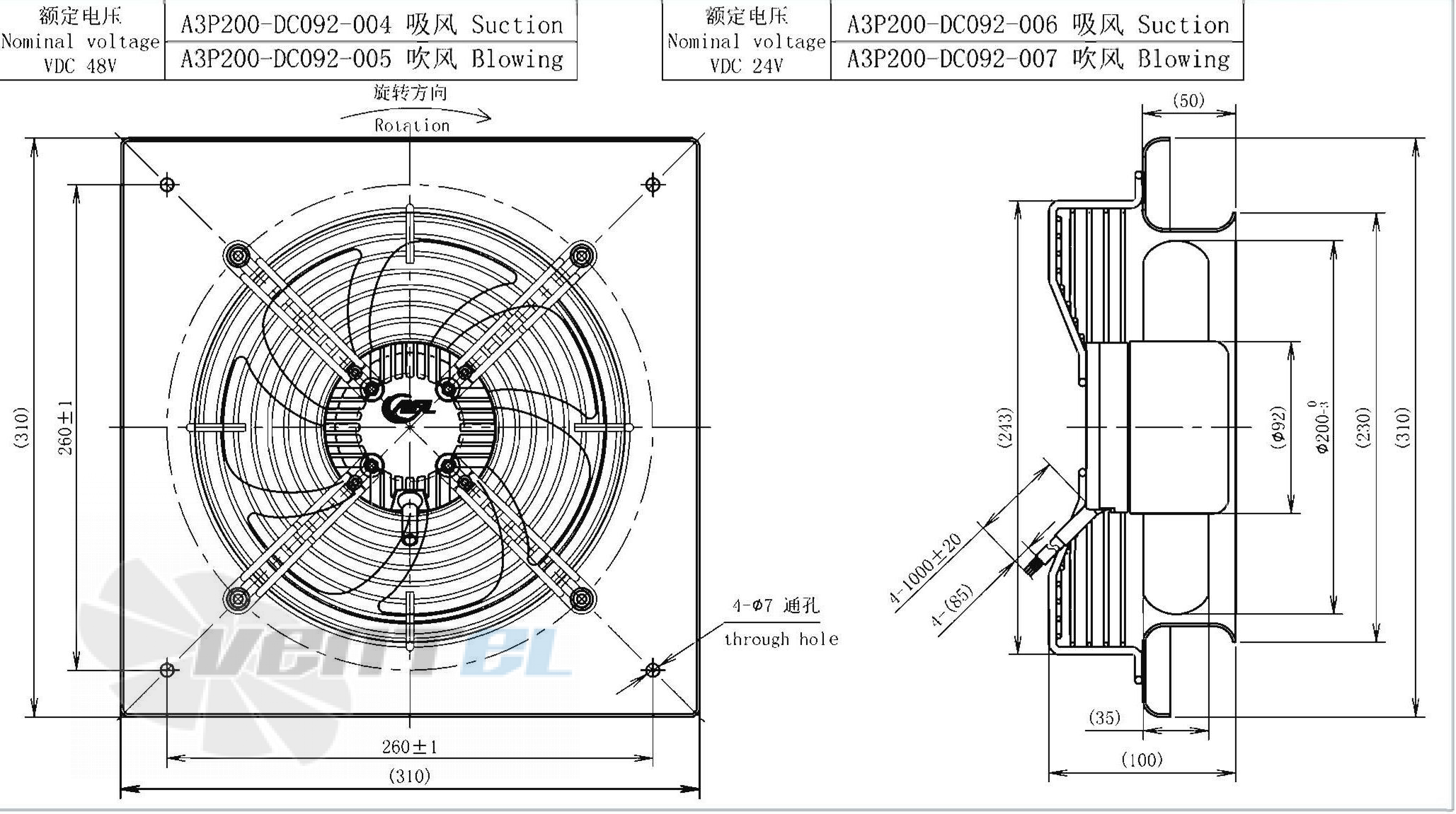 AFL AFL A3P200-DC092-004 - описание, технические характеристики, графики