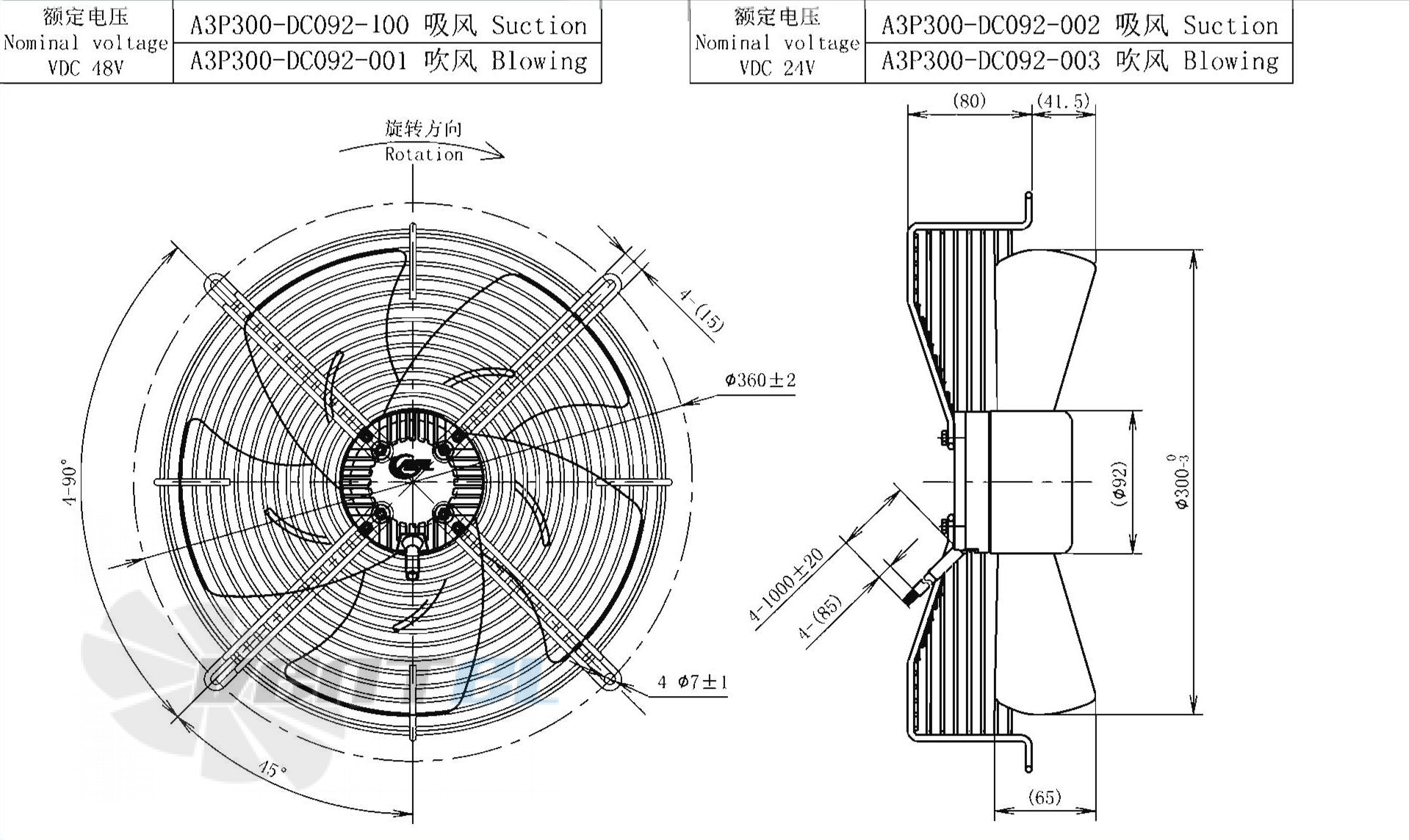 AFL AFL A3P300-DC092-003 - описание, технические характеристики, графики