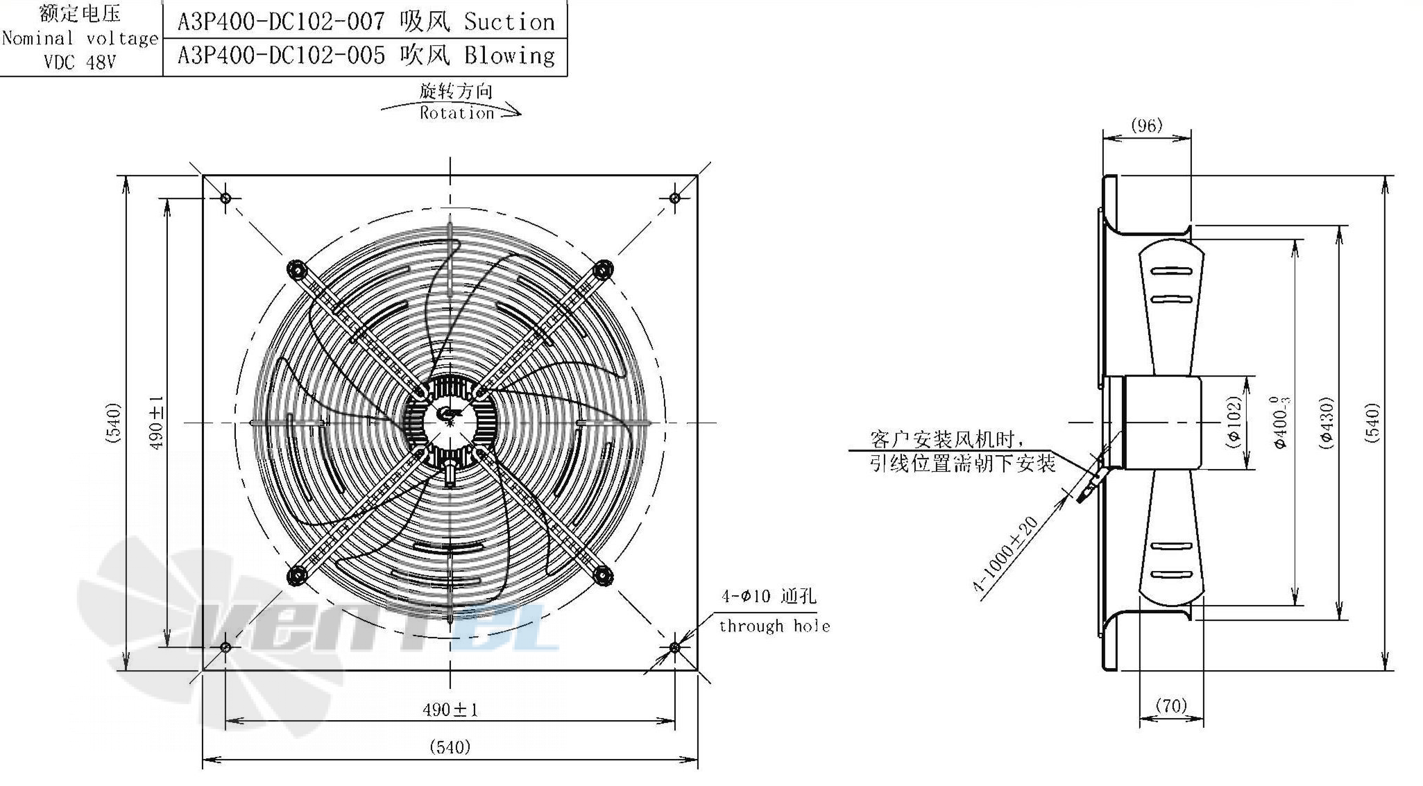 AFL AFL A3P400-DC102-005 - описание, технические характеристики, графики