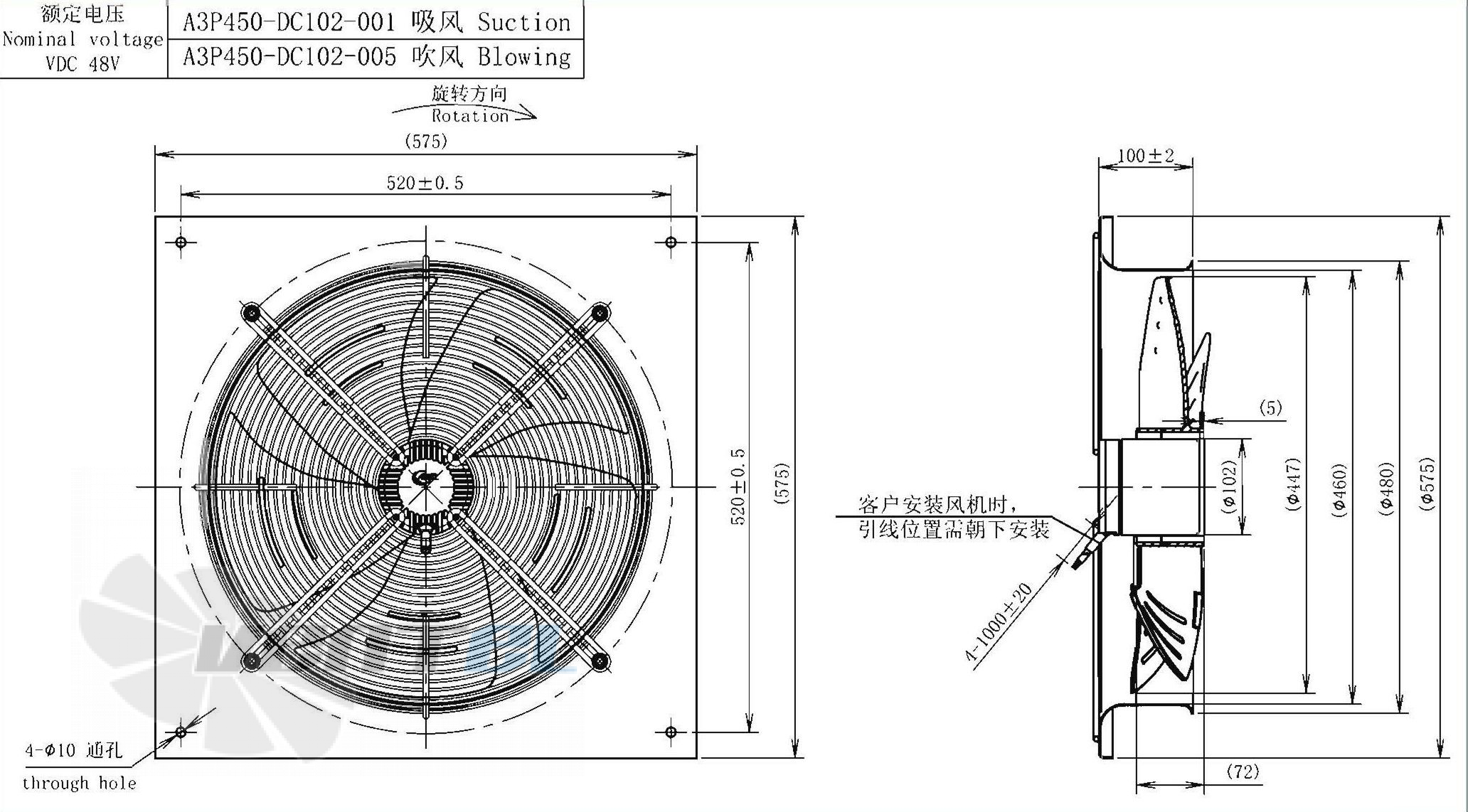 AFL AFL A3P450-DC102-001 - описание, технические характеристики, графики