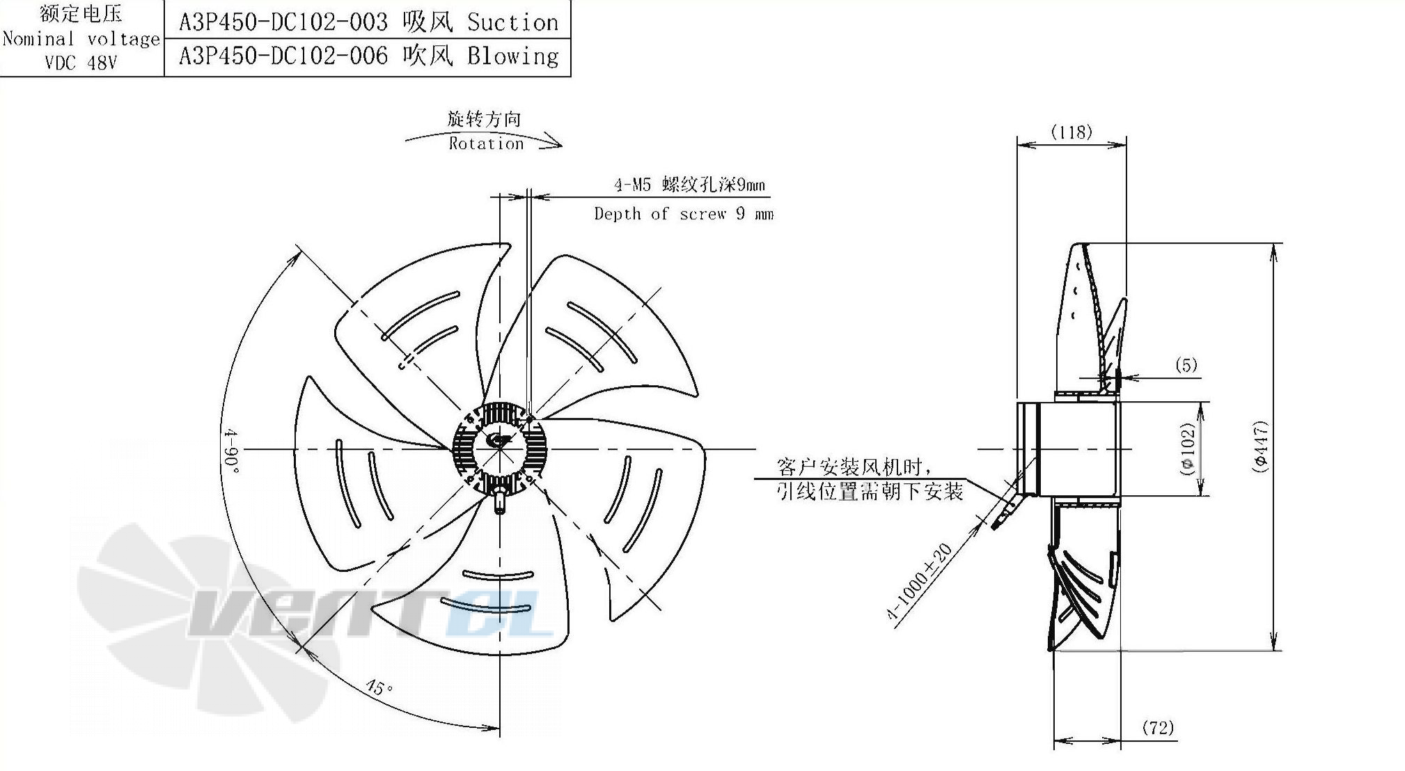 AFL AFL A3P450-DC102-003 - описание, технические характеристики, графики