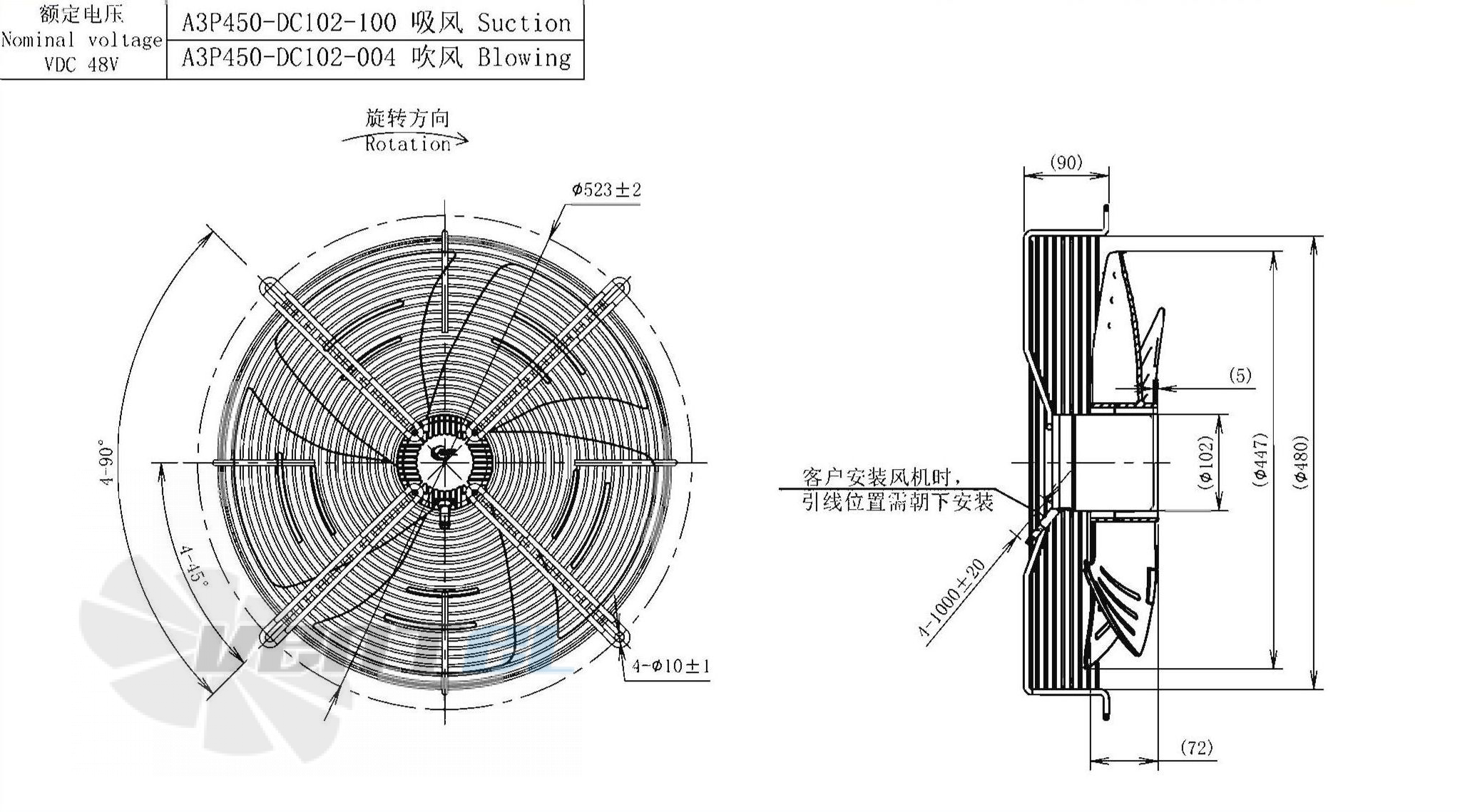 AFL AFL A3P450-DC102-100 - описание, технические характеристики, графики