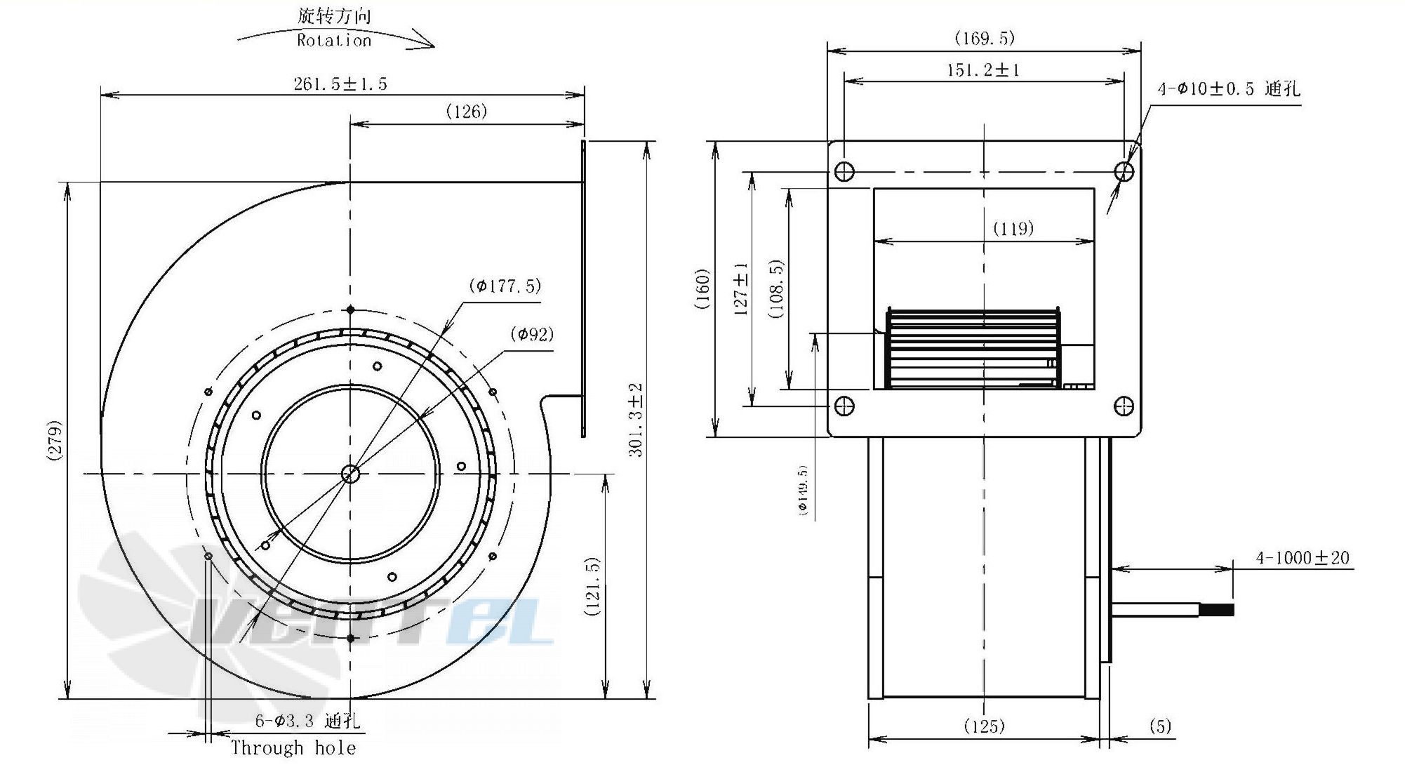 AFL AFL F3P180-DC092-001 - описание, технические характеристики, графики