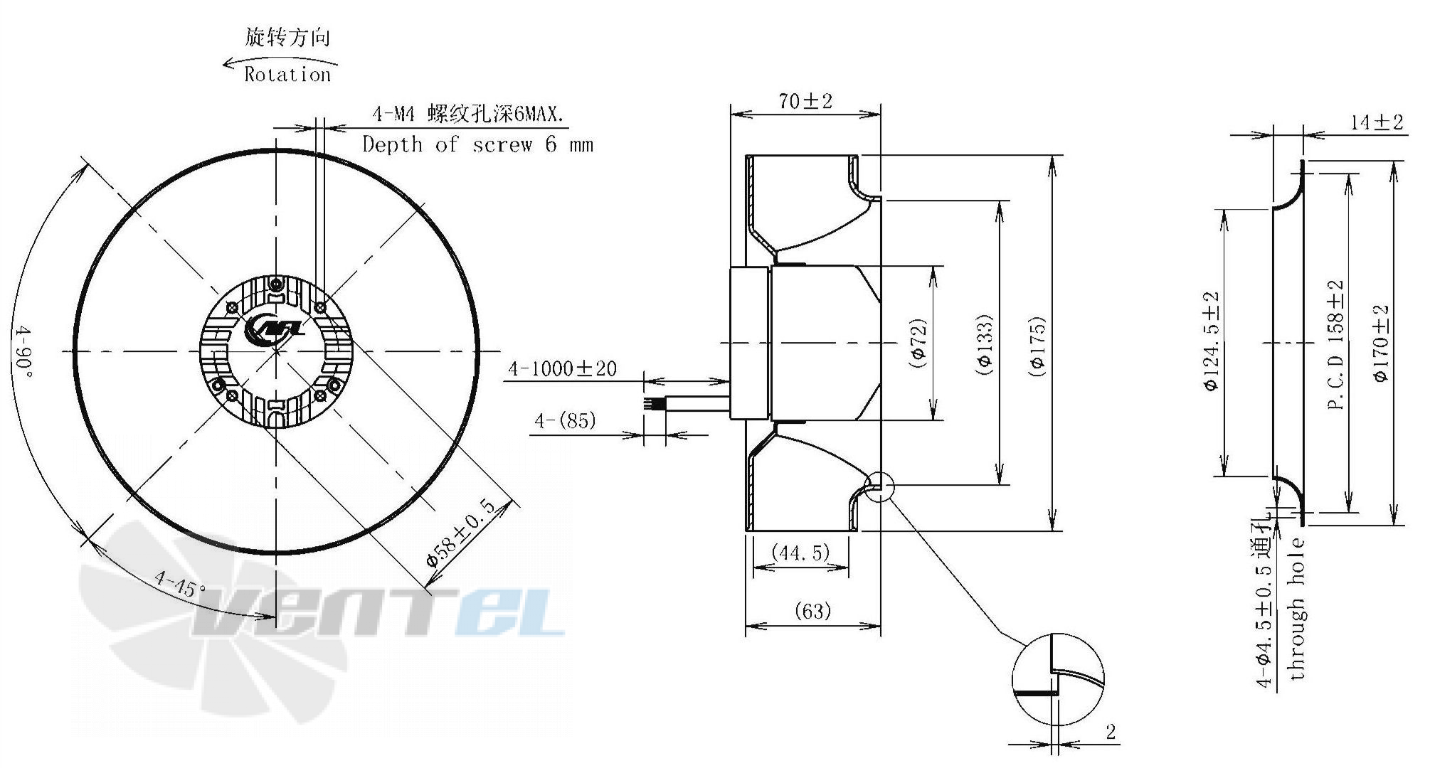 AFL AFL B3P175-DC072-001 - описание, технические характеристики, графики