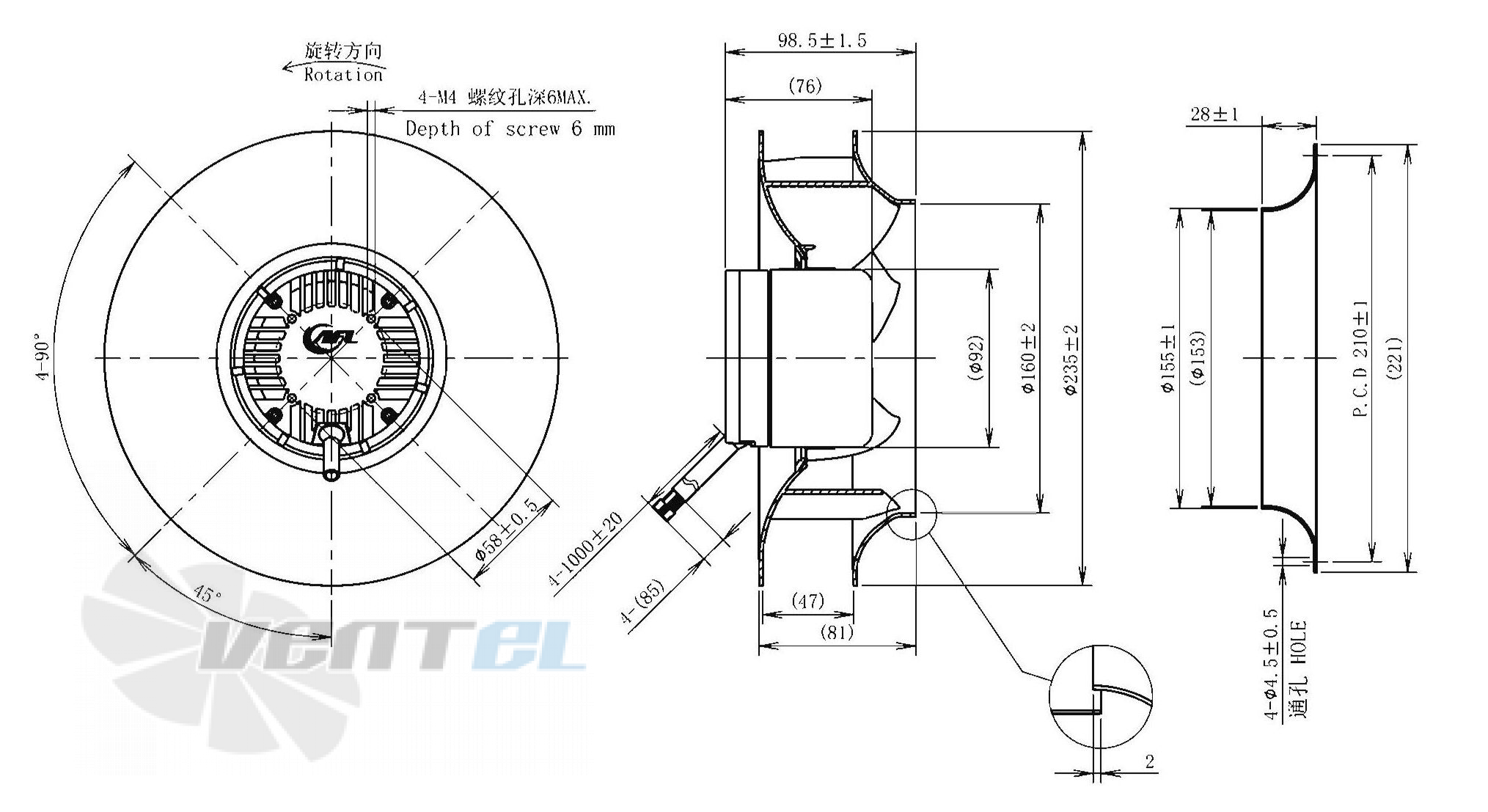 AFL AFL B3P225-DC092-019 - описание, технические характеристики, графики