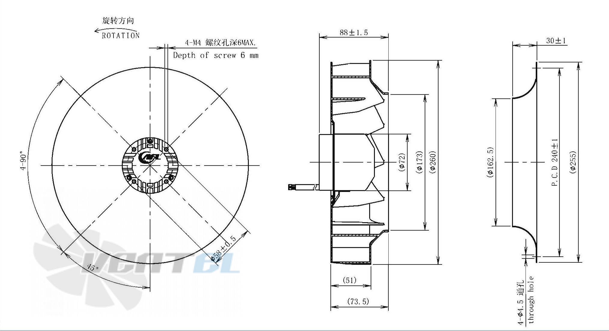 AFL AFL B3P250-DC072-007 - описание, технические характеристики, графики