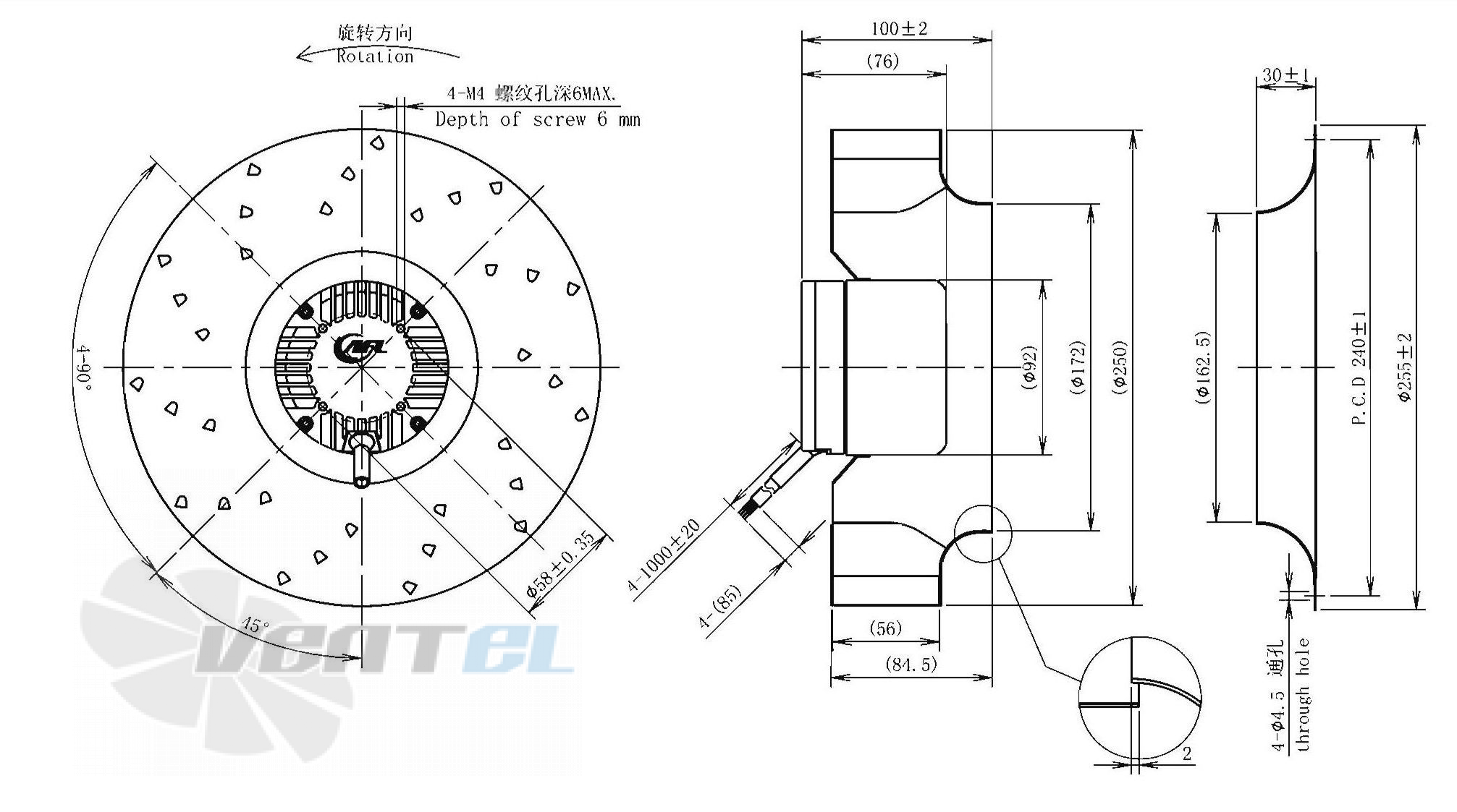 AFL AFL B3P250-DC092-014 - описание, технические характеристики, графики