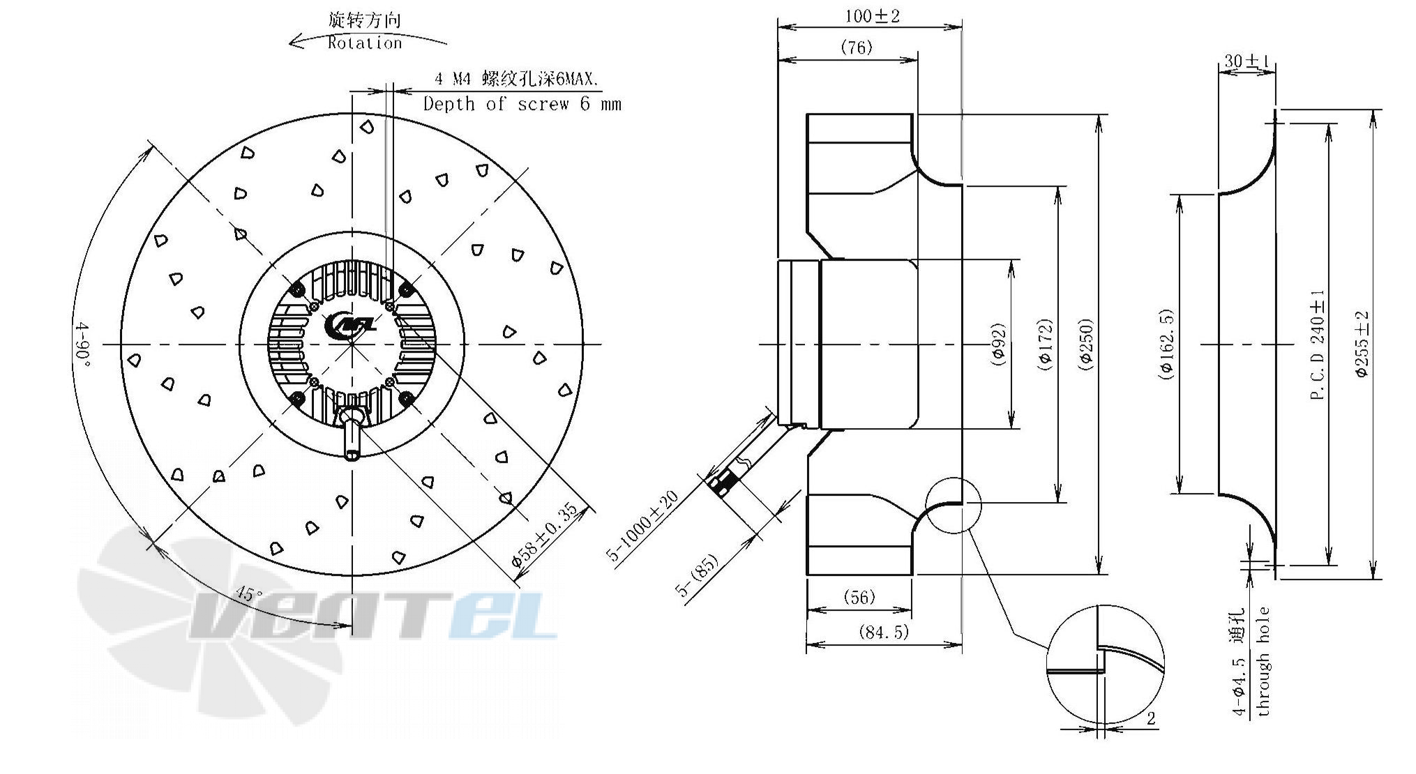 AFL AFL B3P250-DC092-017 - описание, технические характеристики, графики