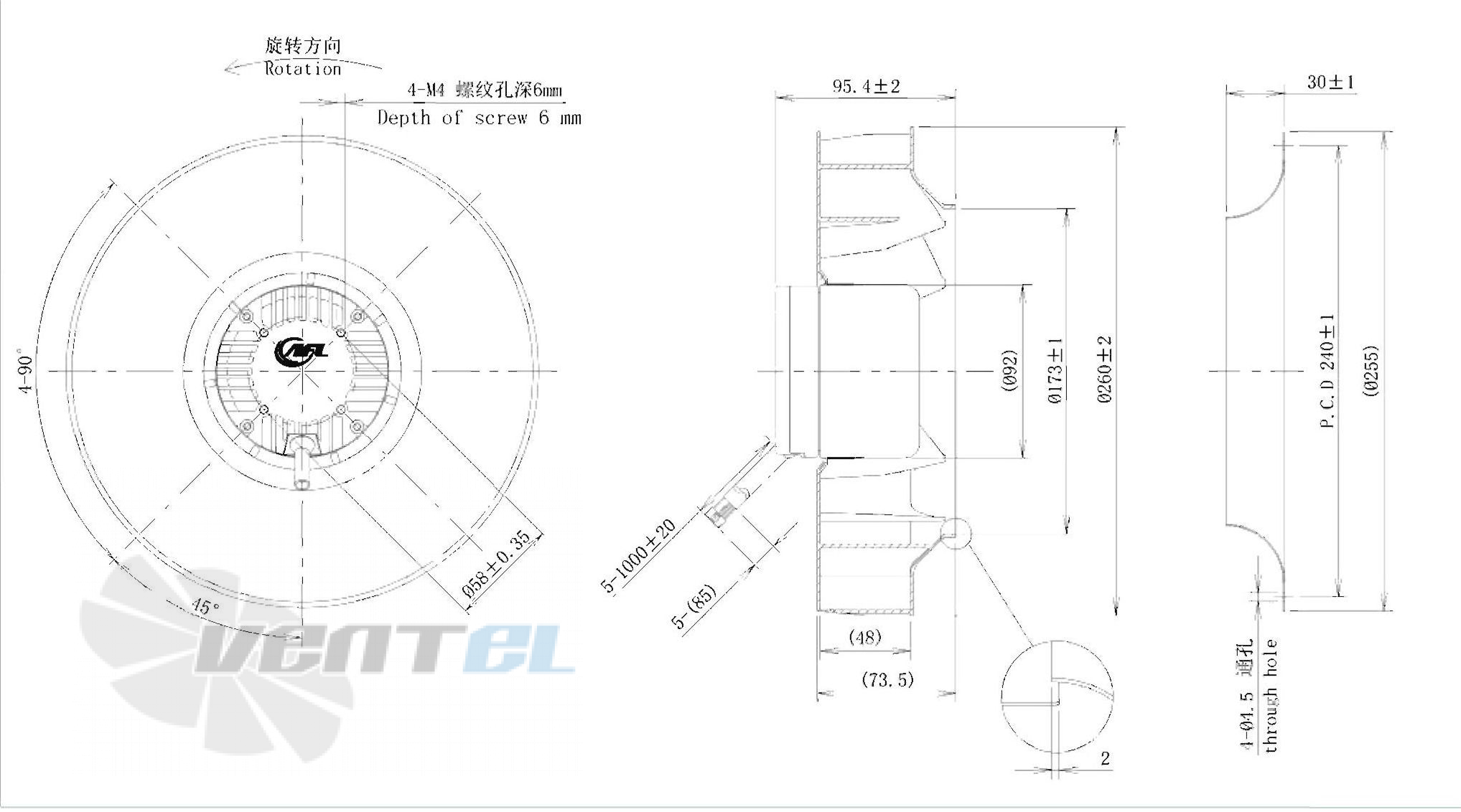 AFL AFL B3P250-DC092-034 - описание, технические характеристики, графики