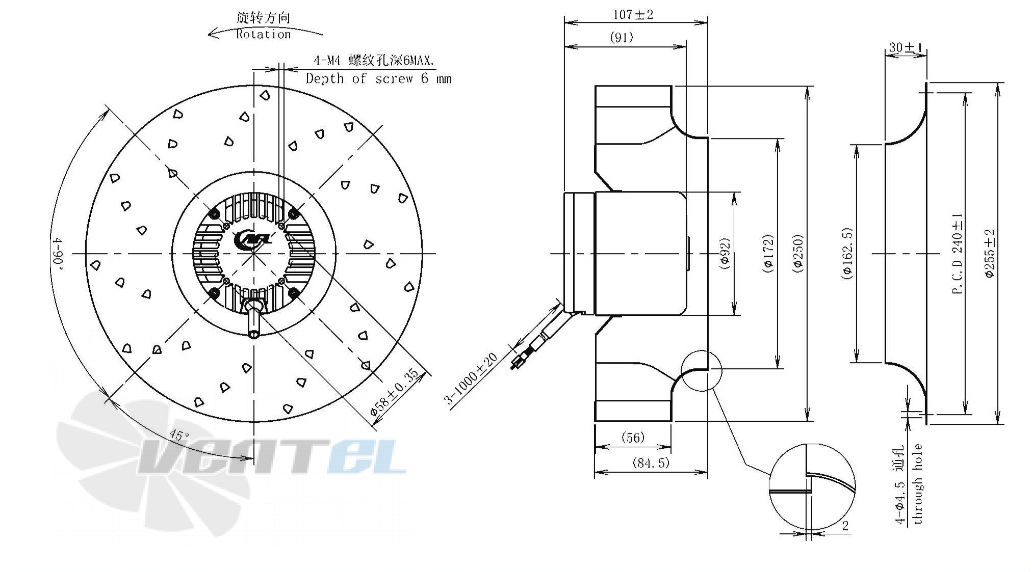 AFL AFL B3P250-DC092-900 - описание, технические характеристики, графики