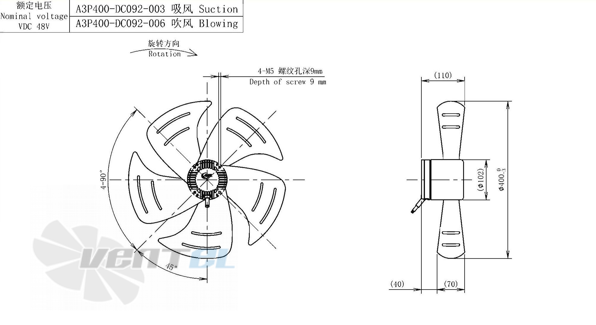 AFL AFL A3P400-DC092-006 - описание, технические характеристики, графики