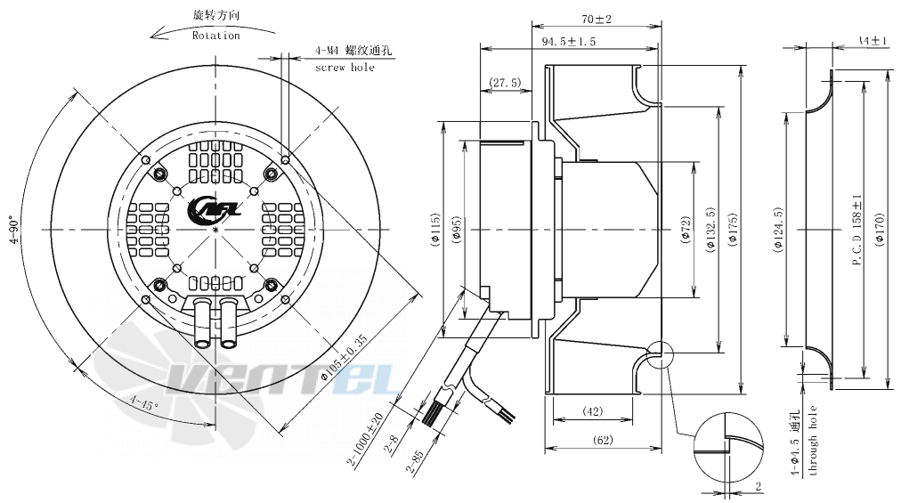 AFL AFL B3P175-EC072-100 - описание, технические характеристики, графики