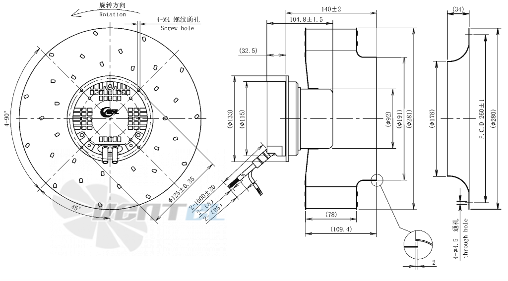 AFL AFL B3P280-EC092-100 - описание, технические характеристики, графики