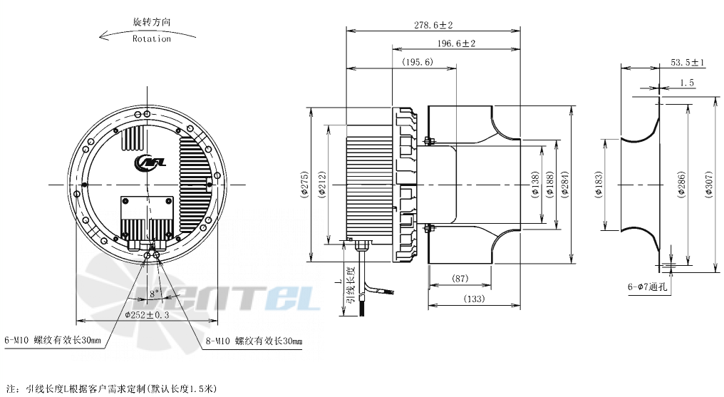 AFL AFL B3P280-EC137-900 - описание, технические характеристики, графики