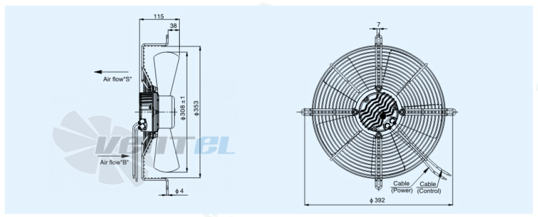 Sanmu ECF(K)6E300-PZA5BC0 - описание, технические характеристики, графики