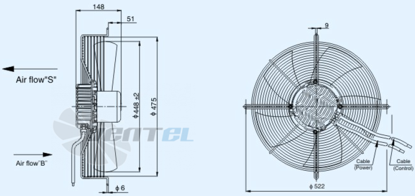 Sanmu ECF-K-6E450-PZB5SC0 - описание, технические характеристики, графики