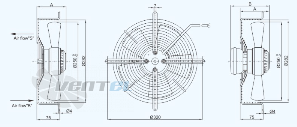 Sanmu YWF(K)4D250-Z - описание, технические характеристики, графики