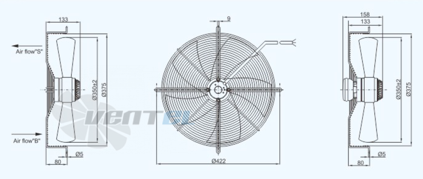 Sanmu YWF(K)4D350-Z - описание, технические характеристики, графики