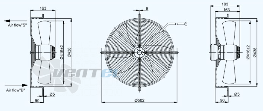 Sanmu YWF(K)4D420-Z - описание, технические характеристики, графики