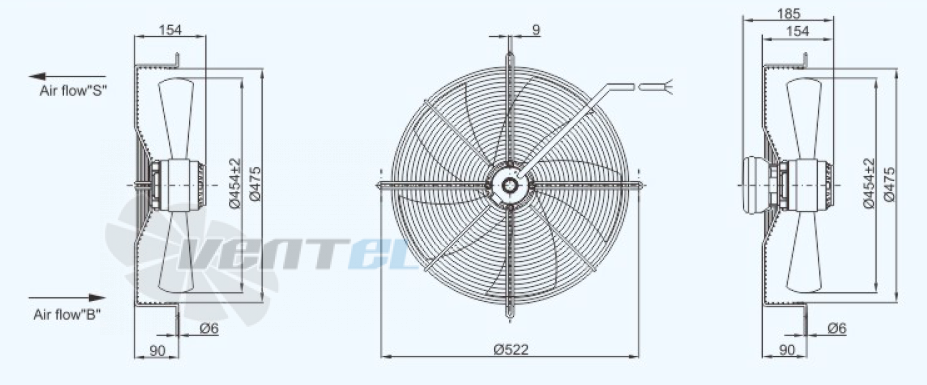 Sanmu YWF(K)4D450-ZX05 - описание, технические характеристики, графики