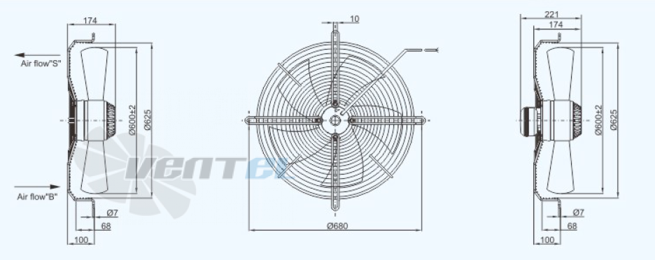 Sanmu YWF(K)4D600-Z - описание, технические характеристики, графики