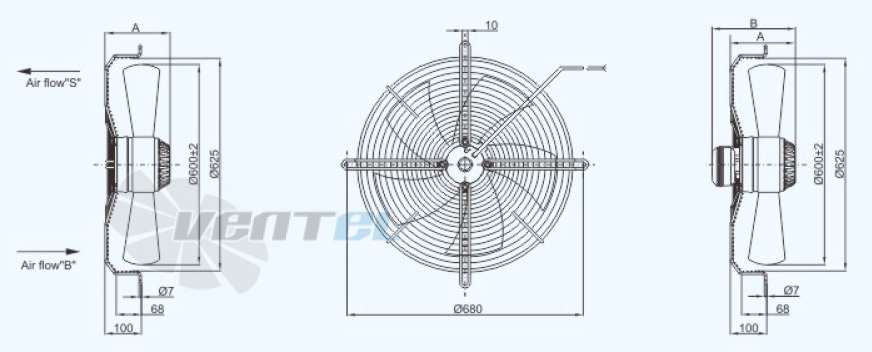 Sanmu YWF(K)4D600-ZX01 - описание, технические характеристики, графики