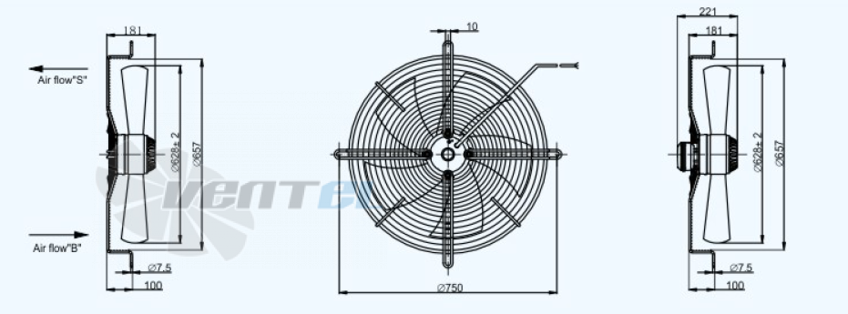 Sanmu YWF(K)4D630-Z - описание, технические характеристики, графики