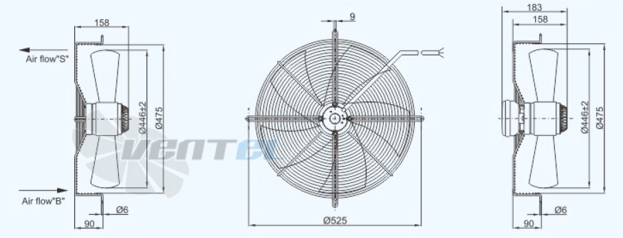 Sanmu YWF(K)6D450-Z - описание, технические характеристики, графики