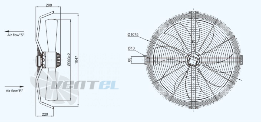 Sanmu YWF(K)8D910-Z - описание, технические характеристики, графики